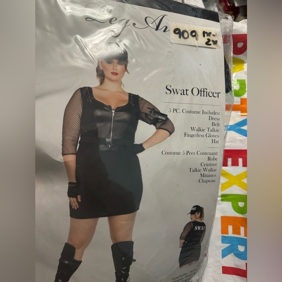 Halloween Disguise Swat Officer Whole Kit Sz 1X/2X Unused in package - Picture 7 of 8